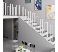 Main Courante Pour Escalier - Rampe Escalier Métal, Main Courante Pour Escalier Intérieur, Barre De Soutien De Pont De Porche De Restaurant De Couloir(White U,90cm)