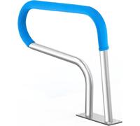 Main courante pour piscine 32 x 23 pouces en acier inoxydable avec plaque de base pour spas