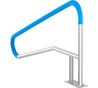 Main courante pour piscine 54 x 36 pouces en acier inoxydable avec plaque de base pour spas