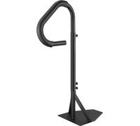 Main courante pour spa, main courante latérale pivotante à 360° avec hauteur réglable de 122 cm à 160 cm, marchepied en aluminium antirouille pour spa avec base coulissante pour usage intérieur et ext