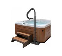 Main Courante Spa 54,2x37x160 cm Rampe Escalier Sécurité Spa Rotative 360° Hauteur Réglable 122,92-160 cm Charge 272 kg