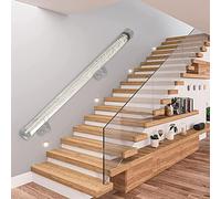 Main courante transparente for escaliers de loft, rampe d'escalier en acrylique avec raccords, balustres muraux extérieurs for la sécurité des enfants âgés et handicapés(260cm)