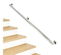 Mains Courantes d'escalier 30-600 cm, Rampe d'escalier Murale Main Courante de Sécurité Tige de Support de Couloir, Kit de Barre d'appui Intérieur et Extérieur(1m)