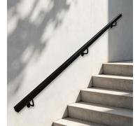 Mains courantes pour escalier，Kit de rampes d'appui pour marches extérieure | 3pieds 5pieds 6pieds 7pieds Rampe d'escalier Barre d'appui antidérapante à fixation murale pour escalier(60cm)