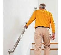 Mains Courantes pour Escaliers en Acier Inoxydable Intérieur/Extérieur | Main Courante de Rampe d'escalier Murale de 30-600cm Poignée Antidérapante Barre d'appui avec Raccords(4.2m)