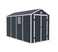 Maison à outils en plastique Bergen 1,9 x 3,7 m CoverTech anthracite