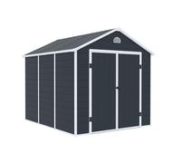 Maison à outils en plastique Bergen 2,4 x 2,8 m CoverTech anthracite
