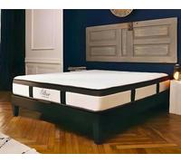 Maison Aubertin Matelas Altesse 160x200, 26 cm Ép, Lit 2 Personnes, Mémoire de Forme Haute Densité 55 kg/m³, Accueil Ferme, Soulage Le Mal de Dos, Soutien Ferme et Orthopédique, Chambre Adulte