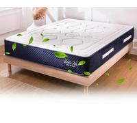 Maison Aubertin Matelas Dolce Vita 160x200 cm, Ép 28 cm, Lit 2 Places, 859 Ressorts Ensachés et Mémoire de Forme Haute Densité 60 kg/m³, Soutien Ferme, Ergonomique et Orthopédique, Chambre Adulte
