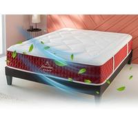 Maison Aubertin Matelas Passion 160x200 cm, Ép 32 cm, Lit 2 Places, 859 Ressorts Ensachés et Mémoire de Forme Haute Densité 60 kg/m³, Soutien Ferme, Ergonomique et Orthopédique, Chambre Adulte