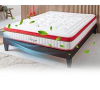 Maison Aubertin Matelas Suprême 160x200, 24 cm Ép, Lit 2 Personnes, Mémoire de Forme Haute Densité 60 kg/m³, Soulage Le Mal de Dos, Soutien Ferme et Orthopédique, Chambre Adulte