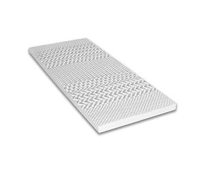 Maison Aubertin Surmatelas 90x190 cm - Surmatelas Mousse Mémoire de Forme 6cm. Gel Refresh Haute Densité. Ultra Respirante. Moelleux. Soutien Semi Ferme - 7 Zones de Confort. Oeko-Tex CertiPur