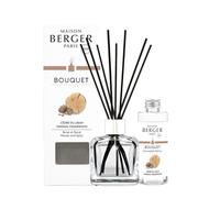 MAISON BERGER Bouquet Parfumé Cèdre du Liban Glaçon Transparent, 100 ml | Coffret complet : flacon en verre transparent, 6 bâtonnets et recharge Cèdre du Liban 100 ml