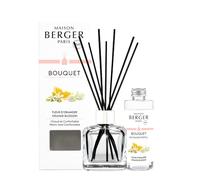 MAISON BERGER - Bouquet Parfumé - Diffuseur Parfum Maison - Fleur d'Oranger - Modèle Glaçon Transparent - 6 Bâtonnets Noirs - 21 cm - Recharge 100 ml - Diffusion 4 à 6 Semaines - Fabriqué en France