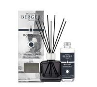MAISON BERGER - Bouquet Parfumé - Diffuseur Parfum Maison - Mon Intérieur Sans Odeurs de Tabac - Modèle Glaçon Noir - 6 Bâtonnets Noirs - 21 cm - Recharge 100 ml - Fabriqué en France