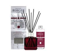 MAISON BERGER Bouquet Parfumé Mon Intérieur Sans Odeurs de Renfermé, 100 ml | Coffret complet : flacon en verre teinté rouge, 6 bâtonnets et recharge Mon Intérieur Sans Odeurs de Renfermé 100 ml