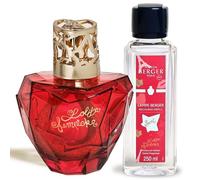 MAISON BERGER Coffret Lampe Berger Lolita Lempicka Sweet Rouge, 250 ML | Coffret lampe à catalyse Lolita Lempicka Sweet Rouge, recharge 250 ml, 2-en-1 purifier puis parfumer, environ 10 h