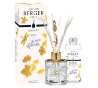 Maison Berger Diffuseur Bouquet Parfumé Lolita Lempicka 100ml - Bâtonnets Saule Végétal - Longue Diffusion Élégante, Idée Cadeau Maison Raffinée - Bijou Plat en Feuilles de Lierre dorées (Transparent)