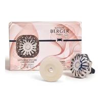 Maison Berger Diffuseur Voiture Parfumé - Clip Métal 4,5 cm avec Recharge Incluse, Fabrication Française - Clip Grille Aération - Jusqu’à 4 Semaines de Diffusion (Corali Lady Flower)