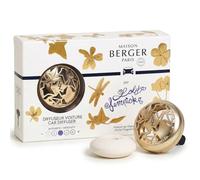 Maison Berger Diffuseur Voiture Parfumé - Clip Métal 4,5 cm avec Recharge Incluse, Fabrication Française - Clip Grille Aération - Jusqu’à 4 Semaines de Diffusion (Lolita Lempicka Or Satiné)