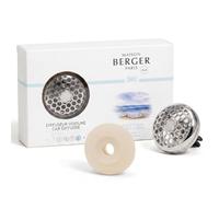 Maison Berger Diffuseur Voiture Parfumé - Clip Métal 4,5 cm avec Recharge Incluse, Fabrication Française - Clip Grille Aération - Jusqu’à 4 Semaines de Diffusion (Vent d'Océan)