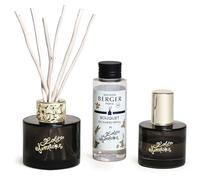 MAISON BERGER Duo Mini Bouquet & Spray Lolita Lempicka, Black Edition | Coffret duo, verre laqué noir, diffusion passive 3 semaines, vaporisateur 50 ml
