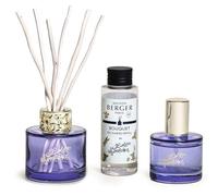 MAISON BERGER Duo Mini Bouquet & Spray Lolita Lempicka, Parme | Coffret duo, verre laqué parme, diffusion passive 3 semaines, vaporisateur 50 ml