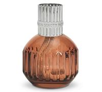 MAISON BERGER Lampe Berger Cannelo Paprika, Diffuseur Catalytique 284 ML | Lampe Cannelo paprika en verre laqué et monture argentée, catalyse 2-en-1, aide à neutraliser les odeurs