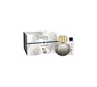 MAISON BERGER - Coffret Lampe Berger CORALI Grise - Lampe Catalytique 2-en-1 qui Parfume et Aide à Purifier l’Air avec Recharge 250 ml / 8,45 fl oz Velours d’Orient - Verre Laqué - Fabriqué en France