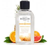 MAISON BERGER Recharge Bouquet Parfumé Aroma Energy Zestes Toniques 200 ml | Recharge Aroma Energy Zestes Toniques 200 ml pour bouquet parfumé, diffusion continue environ 4 semaines, sans flamme