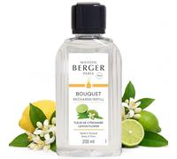 MAISON BERGER Recharge Bouquet Parfumé Fleur de Citronnier 200 ml | Recharge Fleur de Citronnier 200 ml pour bouquet parfumé, diffusion continue environ 4 semaines, sans flamme