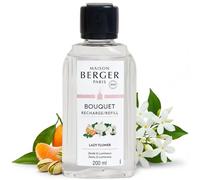 MAISON BERGER Recharge Bouquet Parfumé Lady Flower 200 ml | Recharge Lady Flower 200 ml pour bouquet parfumé, diffusion continue environ 4 semaines, sans flamme