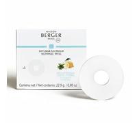 MAISON BERGER Recharge Diffuseur Nomade - Céramique Longue Durée 6 à 8 Semaines sans Fuite, Facile à remplacer, Ambiance parfumée Durable (Zeste de Verveine)
