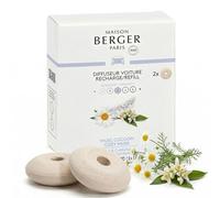 MAISON BERGER Recharge Diffuseur Voiture Musc Cocoon, Lot de 2 Céramiques | Recharge céramique Musc Cocoon pour diffuseur voiture, diffusion passive environ 4 à 6 semaines, sans pile ni liquide