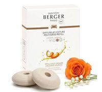 MAISON BERGER Recharge Diffuseur Voiture Pétillance Exquise, Lot de 2 | Recharge céramique Pétillance Exquise pour diffuseur voiture, diffusion passive environ 4 à 6 semaines, sans pile ni liquide