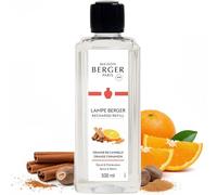 MAISON BERGER Recharge Lampe Berger Orange de Cannelle, 500 ML | Recharge Orange de Cannelle 500 ml pour Lampe Berger à catalyse, environ 80 h, aide à neutraliser les odeurs