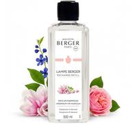 MAISON BERGER - Recharge Lampe Berger sous Les Magnolias 500 ML - Rose Bulgare, Citron, Rose d'Arabie - Parfum boisé, Floral, Frais, musqué, Oriental - Anti-odeurs - Fabriqué en France