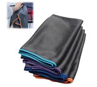 Maison culte maisonculte TopClean- Chiffon en Fibre de Carbone - 2/3/4 Serviette Nettoyage sans Trace 40 * 50cm pour Verre, Vitre, Lunettes, Vaisselle, Cuisine, Ménage chiffon fibre de carbone