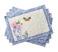 Maison d' Hermine Canton Lot de 4 Sets de Table 100% Coton pour la Table à Manger, la Cuisine, Les Mariages, la Vie Quotidienne, Les dîners, Le Printemps/été (33cm x 48cm)