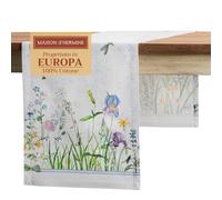 Maison d' Hermine Chemin de Table 100% Coton Simple Couche, 150 cm de Long, pour la Maison, la Cuisine, Les Repas, Les fêtes, Les Mariages, Printemps Été (Fleurs De Mai, 50 cm x 150 cm)