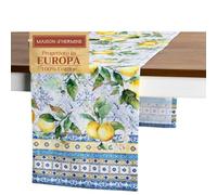 Maison d' Hermine Chemin de Table 100% Coton Simple Couche, 150 cm de Long, pour la Maison, la Cuisine, Les Repas, Les fêtes, Les Mariages, Printemps Été (Citrus, 50 cm x 150 cm)