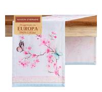 Maison d' Hermine Chemin de Table 100% Coton Simple Couche, 150 cm de Long, pour la Maison, la Cuisine, Les Repas, Les fêtes, Les Mariages, Printemps Été (Blossoms in Spring, 50 cm x 150 cm)
