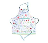 Maison d' Hermine Just Floral Tablier de cuisine 100% coton avec col réglable et poche centrale dissimulée, longues cravates pour femmes/hommes chef cuisine, fête mères (70cm x 85cm)