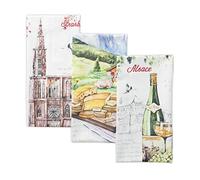 Maison d' Hermine Lot de 2 torchons de Cuisine 100% Coton Doux et absorbants 50,8 x 70,5 cm