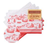 Maison d' Hermine Sets de Table 100% Coton (33 cm x 48 cm, Lot de 4)