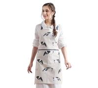 Maison d' Hermine Tablier 100 % coton - 70 x 80 cm - Réglable - Avec bande de propreté - Poche centrale et longs rubans - Pour cadeaux, barbecue, femme, homme, chef et mariage - We Love Cows, We Love