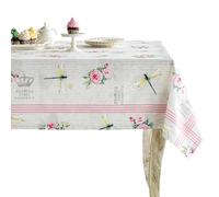 Maison d'Hermine Nappe carrée 100% Coton pour Salle à Manger, Ferme, Maison, hôtel, fête et Mariage - Idéale pour Les décorations de Pâques, Printemps et été (Champ de Mars, 152,4 x 152,4 cm)