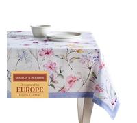Maison d'Hermine Nappe rectangulaire 100% Coton 180 cm x 140 cm, Réutilisable, idéal au Quotidien, pour Les Repas, Les fêtes et la Cuisine Printemps/été (Summer Floral)