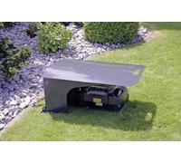 Abri pour tondeuse à gazon Mowerport pliable. En tôle d'aluminium, avec revêtement en poudre époxy. Facile à monter. Possibilité de l'agrandir selon vos besoins.