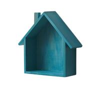 Maison en bois - Étagères d'affichage de cadre de maison | Étagère d'affichage en forme de cabane | Farmhouse Home Sign | Décoration décorative d'étagère décorative Link Small Nursery